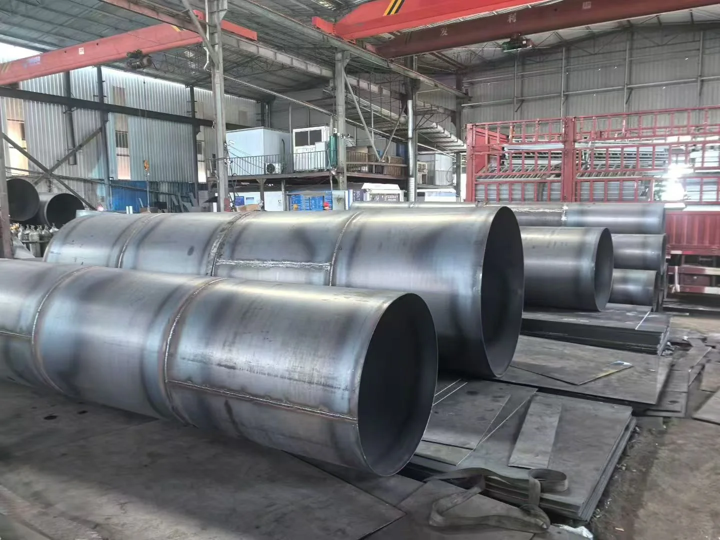 Large welded cylinder / pipe section