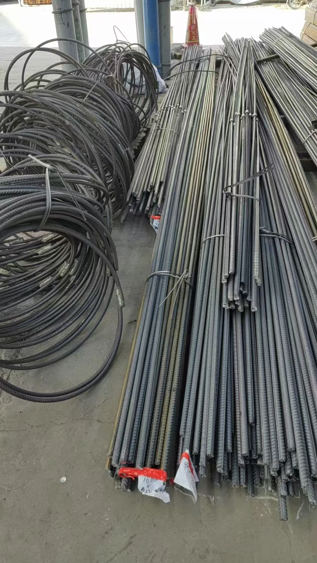 Coiled and straight deformed rebar